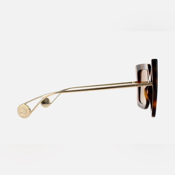 Gucci Tortoiseshell Square Sunglasses - Picture 4 of 11